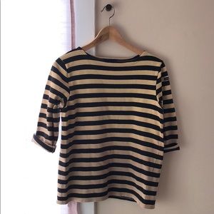 Le Minor Blue & Cream Striped Shirt